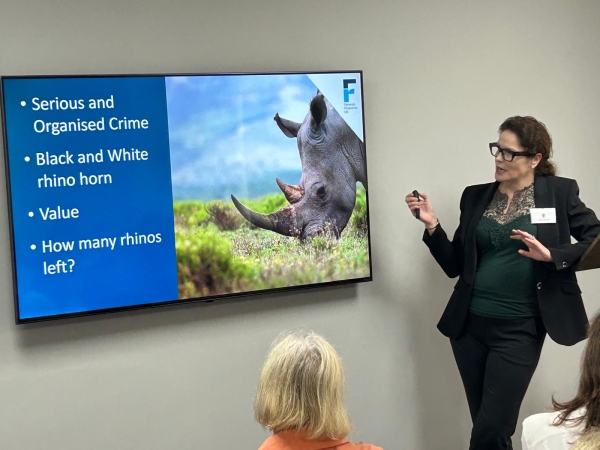 FR:UK Founder Tracy Alexander presents at The Worshipful Society of Apothecaries on wildlife crime